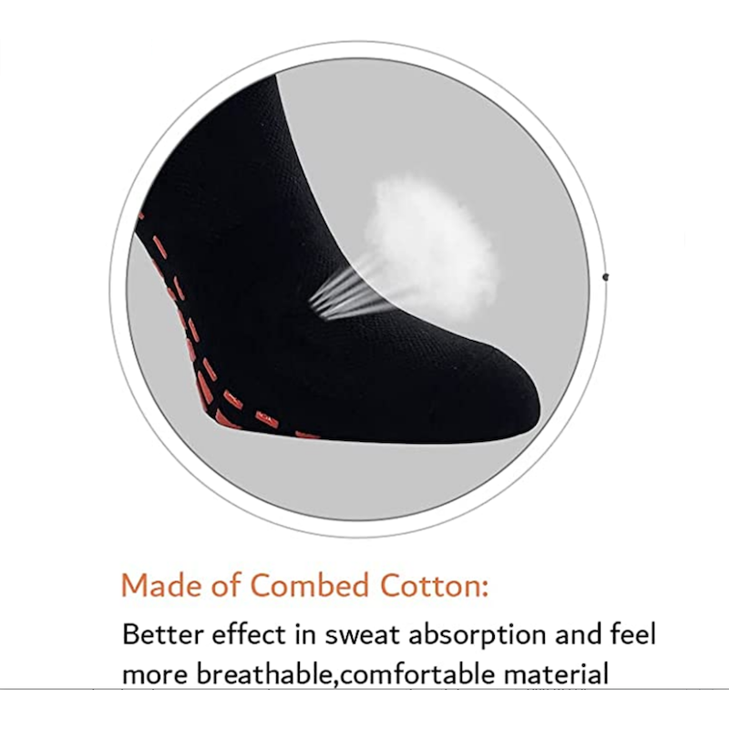 Black Trampoline 3Y- Adult Combed Cotton Socks Non Slip Toddlers, Kids, Adult, Anti Skid Socks